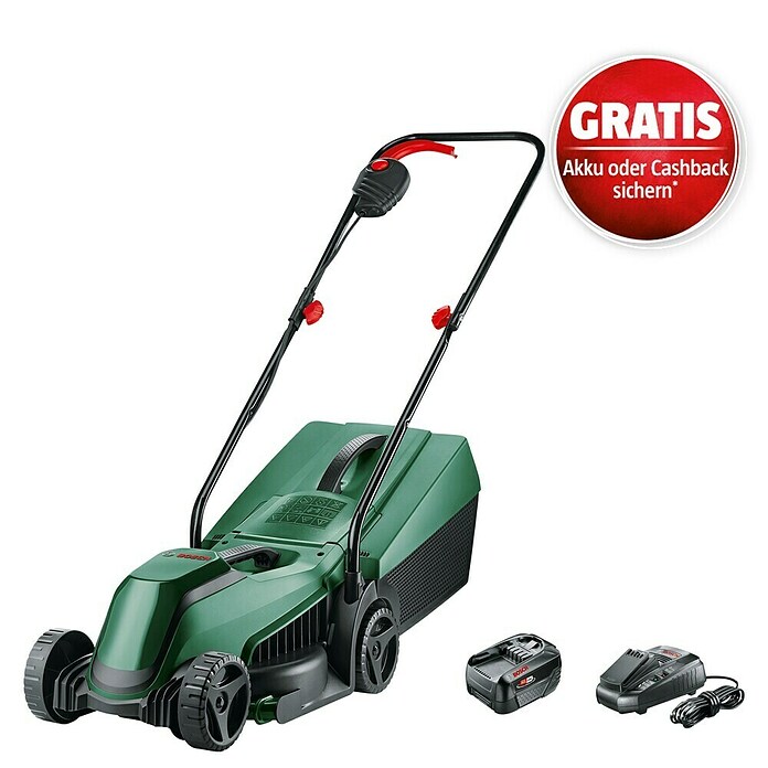 Bosch Power for All 18V Akku-Rasenmäher EasyMower 18V-32-200 (18 V, 1 Akku, 4 Ah, Schnittbreite: 32 cm) | BAUHAUS