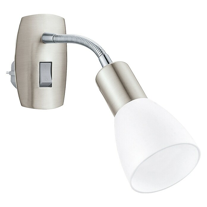 Eglo Dakar 3 Steckdosenspot (1-flammig, Max. Leistung: 25 W, Nickel matt)