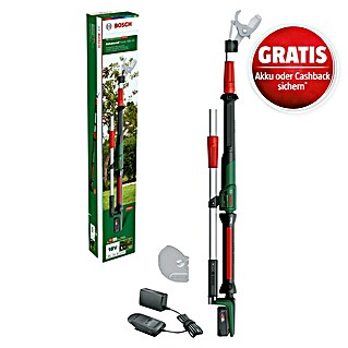 Bosch Power for All 18V Akku-Gartenschere AdvancedPrune 18V-45 mit Verlängerungsstange (18 V, Li-Ionen, 1 Akku, Max. Aststärke: 45 mm)