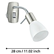 Eglo Dakar 3 Steckdosenspot (1-flammig, Max. Leistung: 25 W, Nickel matt)