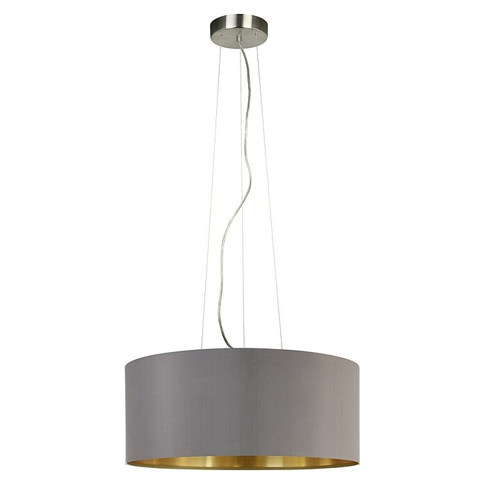 Eglo Maserlo Pendelleuchte rund (Cappuccino, Höhe: 110 cm, Max. Leistung: 180 W, E27, 3-flammig)