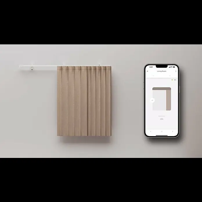 Vorhangschiene MotionBlinds Zentralöffnung Elektrisch - Anzahl Läufe: 1 Stk., 400 cm, Weiß - Motionblinds | CM-36 | Bluetooth | Curtain (CC-Track)