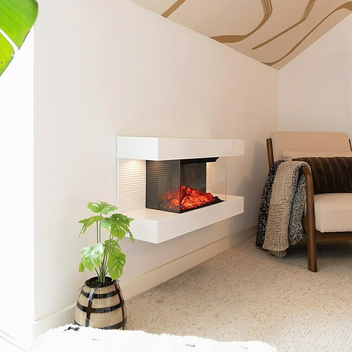 Livn Staande/wandhaard Bristol (Wit, 1.800 W) | BAUHAUS