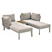 Sunfun Solo Conjunto de muebles chaise lounge + mesa auxiliar 