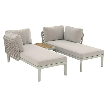 Sunfun Solo Conjunto de muebles chaise lounge + mesa auxiliar