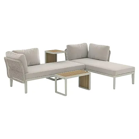 Sunfun Solo Conjunto de muebles chaise lounge + mesa auxiliar