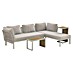 Sunfun Solo Conjunto de muebles chaise lounge + mesa auxiliar + respaldo 