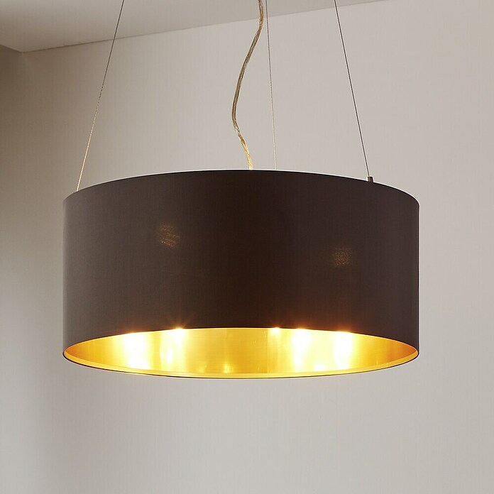 Eglo Maserlo Pendelleuchte rund (Cappuccino, Höhe: 110 cm, Max. Leistung: 180 W, E27, 3-flammig)