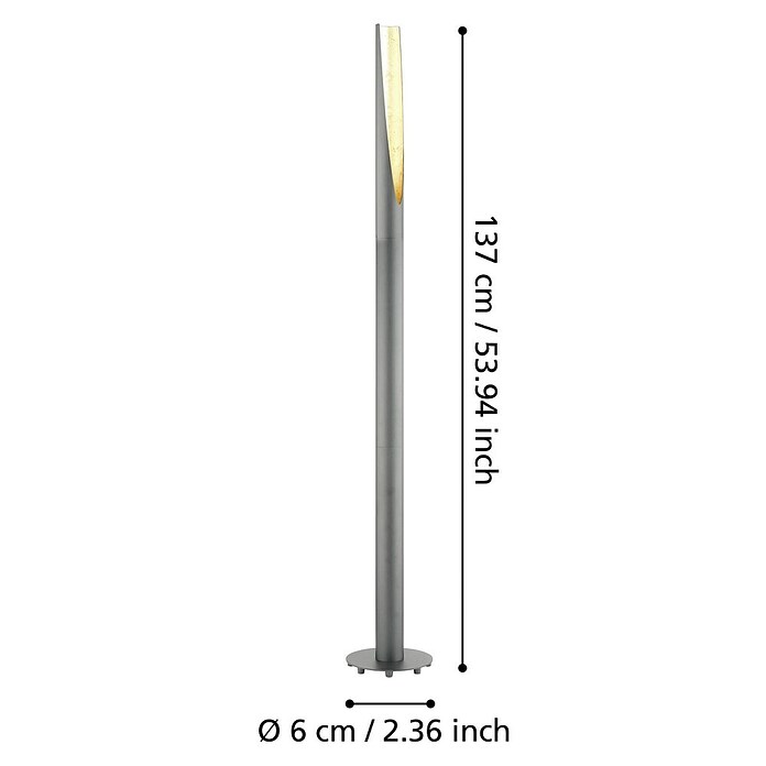 Eglo Barbotto LED-Stehleuchte (5 W, Schwarz, Höhe: 137 cm)