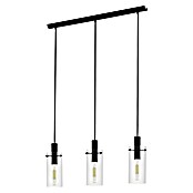 Eglo Lámpara colgante (3 × 60 W, Negro, Altura: 110 cm)