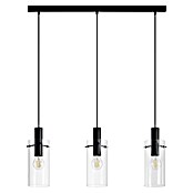 Eglo Lámpara colgante (3 × 60 W, Negro, Altura: 110 cm)
