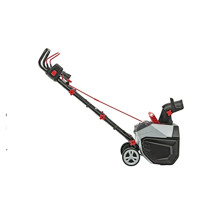 AL-KO 36V Akku-Schneefräse ST4048 - 36 V, Ohne Akku, Arbeitsbreite: 48 cm - Abbildung einer schwarzen und grauen Akku-Schneefräse, ideal für die Schneeräumung.
