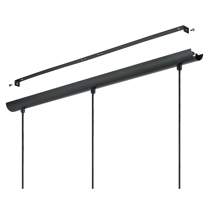 Eglo Lámpara colgante (3 × 60 W, Negro, Altura: 110 cm)