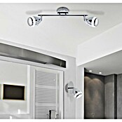 Brilo Regleta LED (4 W, Cromo, An x Al: 8 x 12,3 cm, Color de luz: Blanco neutro)