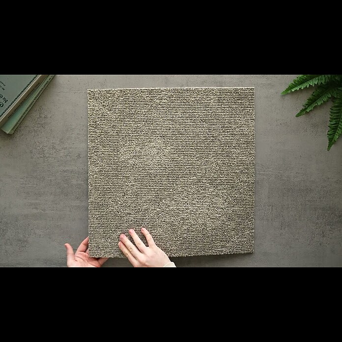 Teppichfliese Explore (50 x 50 cm, Schlinge, 100 % Polypropylen, Sand) | BAUHAUS