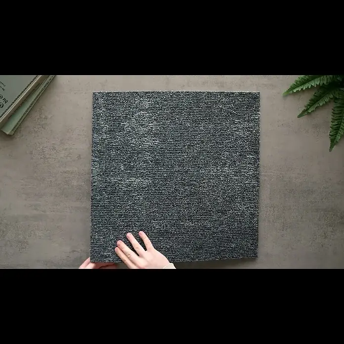 Teppichfliese Explore - Schlinge, 100 % Polypropylen, Basalt - Teppichfliese Explore Basalt