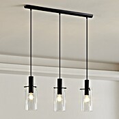 Eglo Lámpara colgante (3 × 60 W, Negro, Altura: 110 cm)