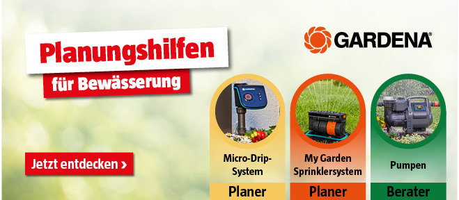 Gardena Planungshilfen entdecken