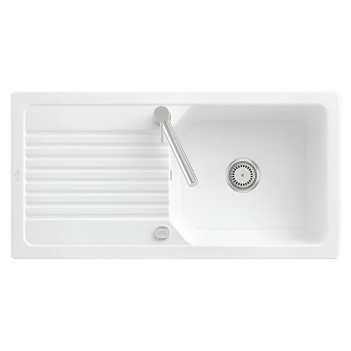 Villeroy & Boch Einbauspüle Linara (100 x 51 cm, Keramik, Weiß) | BAUHAUS