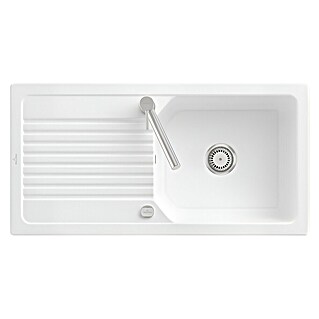 Villeroy & Boch Einbauspüle Linara (100 x 51 cm, Keramik, Weiß)