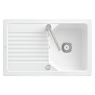 Villeroy & Boch Einbauspüle Linara (80 x 51 cm, Keramik, Weiß)
