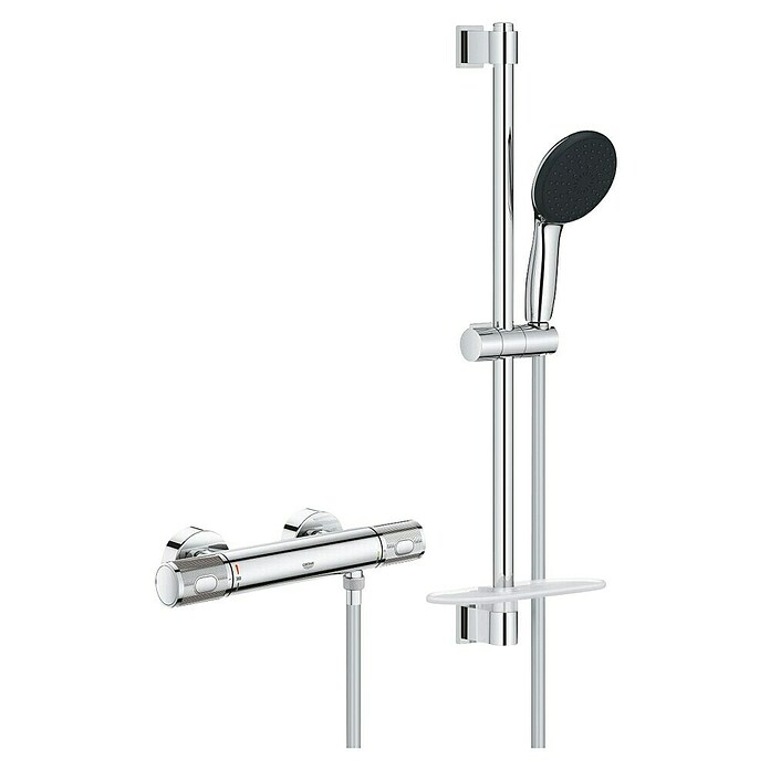 Grohe QuickFix Brause-Thermostatarmatur Precision Feel (Art Strahl: Rain Strahl, Massage Strahl. Jet Strahl, Chrom) | BAUHAUS