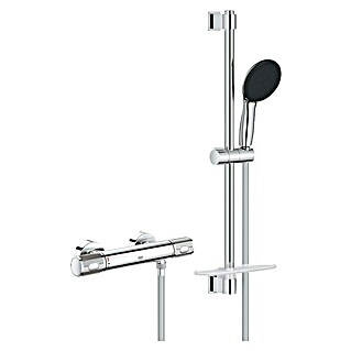 Grohe QuickFix Brause-Thermostatarmatur Precision Feel (Art Strahl: Rain Strahl, Massage Strahl. Jet Strahl, Chrom)