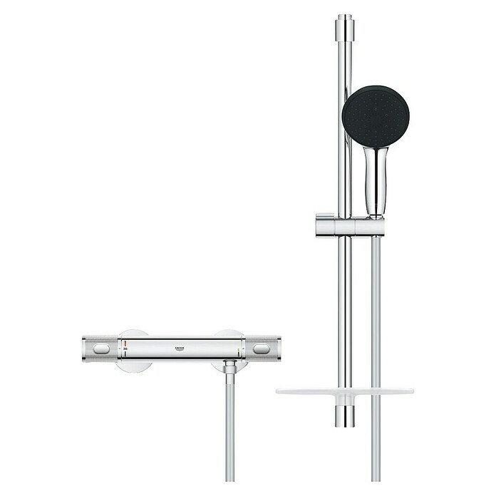 Grohe QuickFix Brause-Thermostatarmatur Precision Feel (Art Strahl: Rain Strahl, Massage Strahl. Jet Strahl, Chrom) | BAUHAUS
