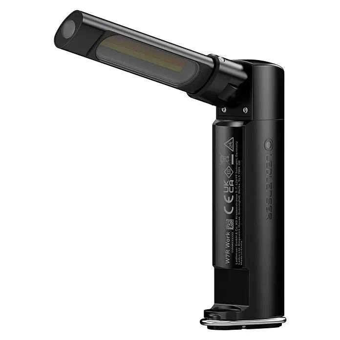 Ledlenser LED-Arbeitsleuchte W7R Work - 600 lm, Lichtfarbe: Kaltweiß, IP54 - Schwarze, schwenkbare Ledlenser W7R Work LED-Arbeitsleuchte mit flexiblem Kopf für vielseitige Beleuchtung.