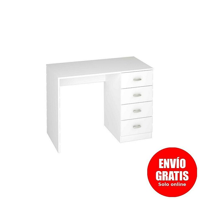 Meka Block Mesa de escritorio K-248 (L x An x Al: 50 x 100 x 75 cm, Blanco) | BAUHAUS