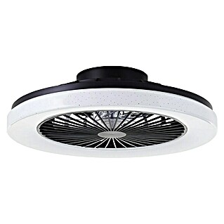 Brilliant Plafondventilator SIANO met LED verlichting (Zwart, 48 cm)