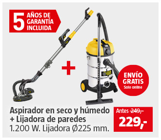 Aspirador y lijadora 