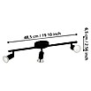 Eglo LED-Deckenstrahler BUZZ-LED (9 W, Schwarz, 3 Stk.) | BAUHAUS