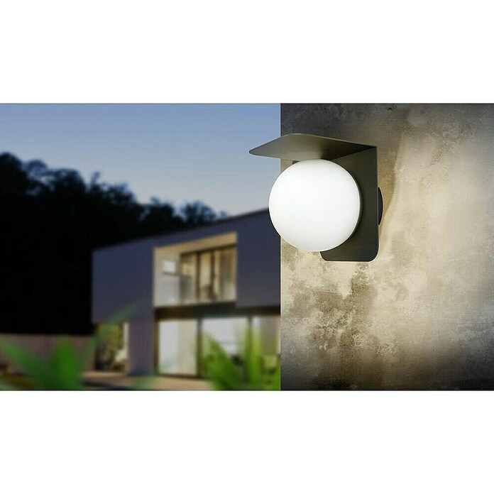 Eglo Aplique exterior Corrientes (15 W, 18 x 18 x 18,5 cm, Negro, IP44) | BAUHAUS