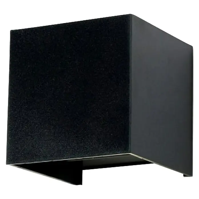 Eglo Aplique exterior LED Barcarola-E - 4,5 W, 10,5 x 10,5 x 10 cm, Negro, IP44, Blanco neutro - Lámpara de pared negra en forma de cubo con acabado mate, ideal para interiores modernos. Diseño elegante para iluminación con estilo.\n