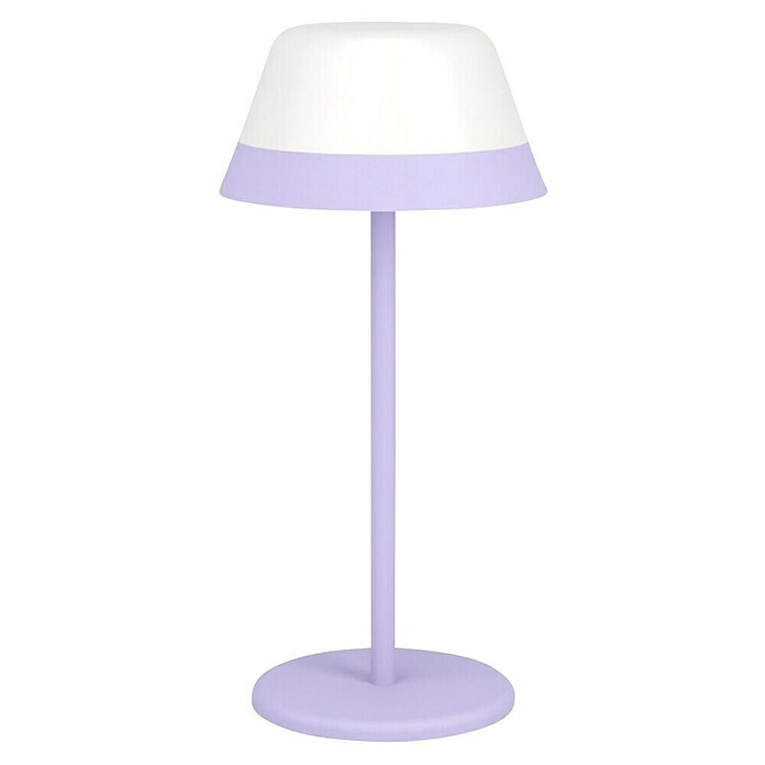 Eglo Lámpara de sobremesa a batería Meggiano (Ø x Al: 15 x 32 cm, Violeta, 1,5 W, IP54) | BAUHAUS