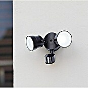 Lutec Aplique exterior con sensor LED Shrimp (2 luces, 15 W, Color de luz: Blanco frío)
