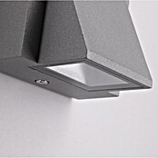 Forlight Aplique exterior LED Loyd (1 luz, 2,1 W, Color de luz: Blanco cálido, IP54, Gris)