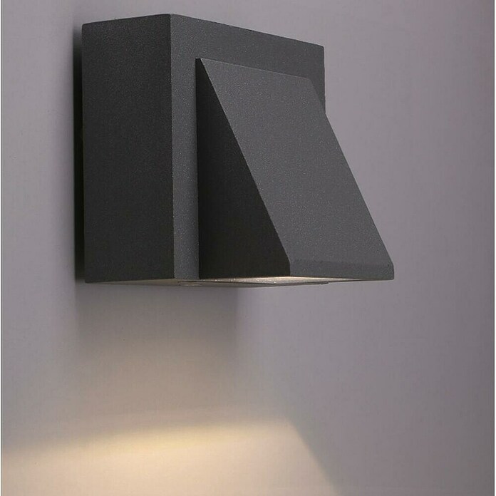Forlight Aplique exterior LED Loyd (1 luz, 2,1 W, Color de luz: Blanco cálido, IP65, Antracita)