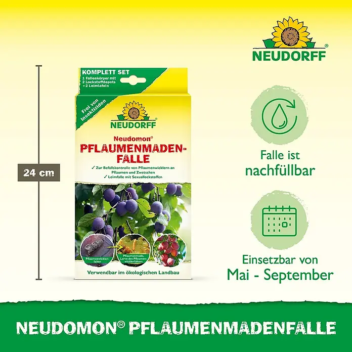 Neudorff Neudomon Pflaumenmaden-Falle - Wirkungsdauer: 6 Wochen, 1 Stk. - Produktbild der Neudorff Neudomon Pflaumenmadenfalle.