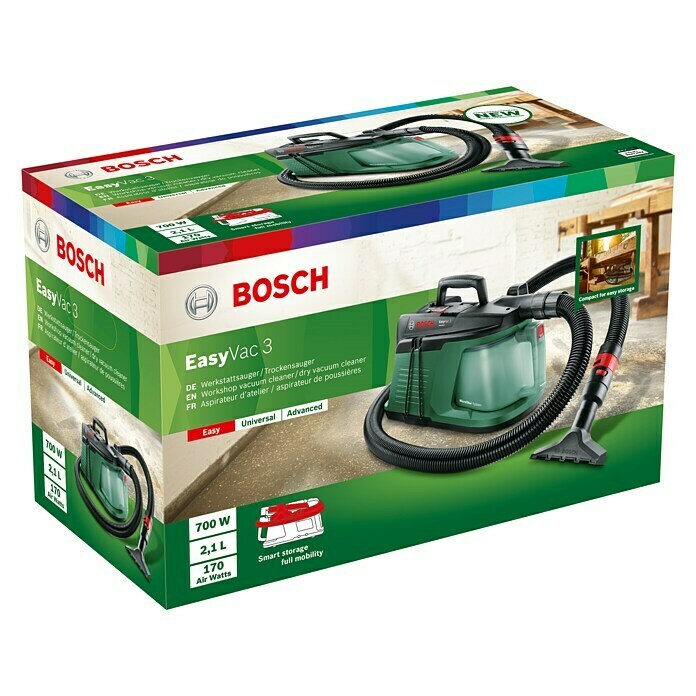 Bosch Staubsauger EasyVac 3700 W, Behältervolumen: 2,1 l Unknown