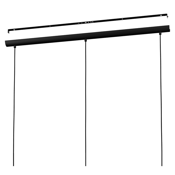 Eglo Pendelleuchte NARICES (40 W, L x B x H: 92 x 22 x 110 cm, Schwarz, E27) | BAUHAUS