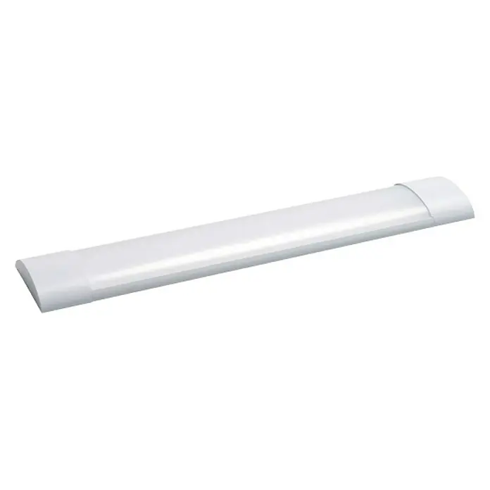 Müller-Licht LED-Wand- & Deckenleuchte Scala Dim Flat - 35 W, L x B x H: 91,3 x 12 x 3,1 cm, Weiß/Aluminium, Neutralweiß - Eine weiße LED-Röhrenleuchte. Die Leuchte ist länglich und hat abgerundete Enden und ein schlichtes, modernes Design.