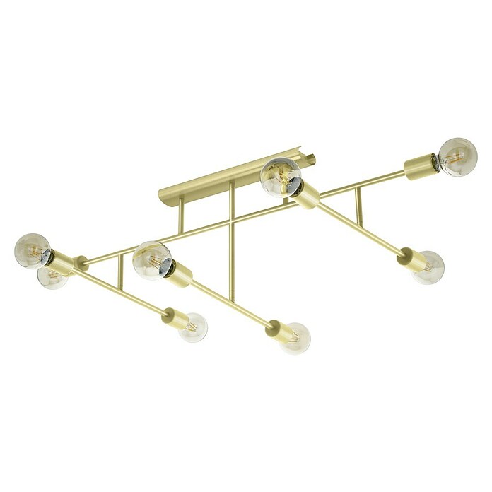 Eglo Deckenleuchte BELSIANA 1 (40 W, L x B x H: 118 x 38 x 35 cm, Messing gebürstet, E27) | BAUHAUS