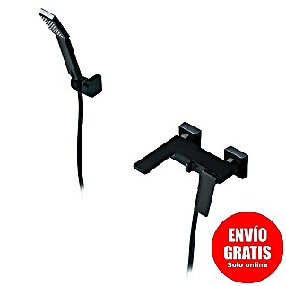 Imex Fiyi Grifo monomando de bañera (Negro, Mate)
