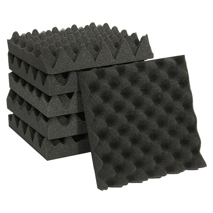 Bur2000 Placa absorbente acústica Silence Onda (50 x 50 x 3 cm, Espuma de PU) | BAUHAUS