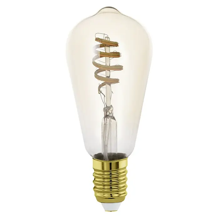 Eglo connect.z Smart-LED-Lampe Zigbee CCT - E27, Dimmbar, Warmweiß, 400 lm, 4,9 W - Dekorative Vintage-Glühbirne mit spiralförmigem Filament und goldenem Sockel für stimmungsvolle Beleuchtung in jedem Raum.