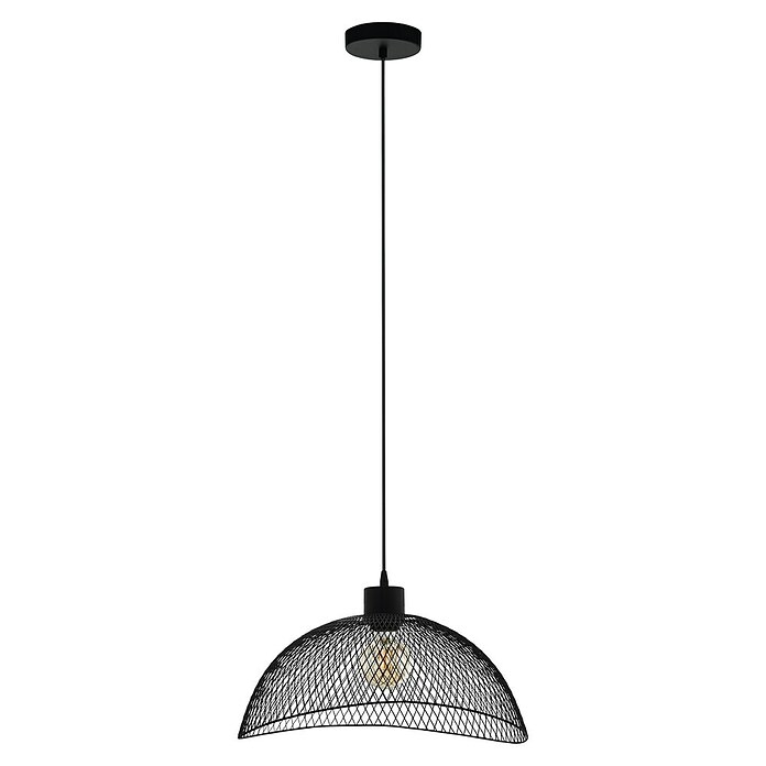 Eglo Pendelleuchte POMPEYA (60 W, L x B x H: 45 x 44 x 110 cm, Schwarz, E27) | BAUHAUS