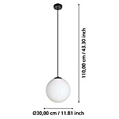 Eglo Pendelleuchte RONDO 3 (40 W, Schwarz, E27) | BAUHAUS