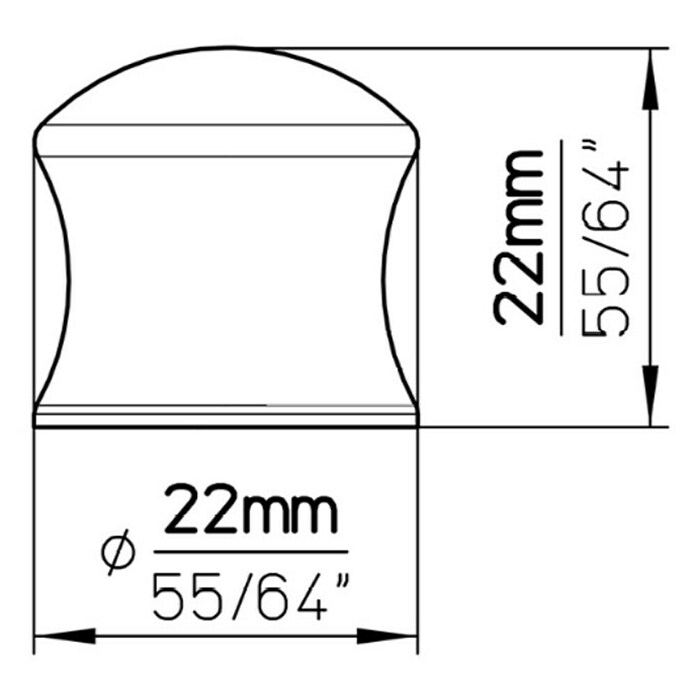 Siro Gumb za pohištvo  (Vrsta pohištvenega ročaja: Gumb, Do x Š x V: 22 x 22 x 22 mm, Plastika) | 1150 - Möbelknöpfe und Griffe | AAEB - Möbelbeschläge | AAE - Beschläge | AA - Eisenwaren | A - Eisenwaren | BAUHAUS